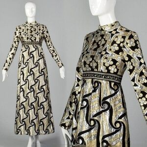 VTG 60's Sandra Sage brocade dress